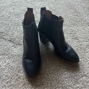 Madewell Black Leather Regan Boots